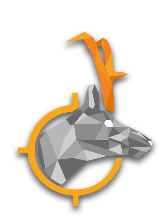low poly antelope graphic